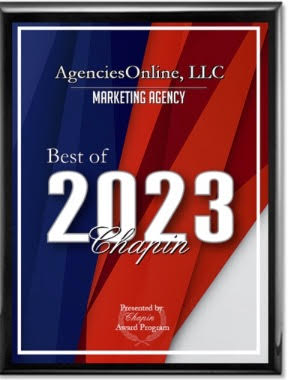 AgenciesOnline Chapin Best Marketing Agency of 2023 Award